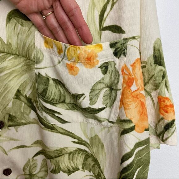 Caribbean Joe Mens XXL Hawaiian Shirt Vacation Tropical Resort Cruise Luau Beach - Picture 9 of 12